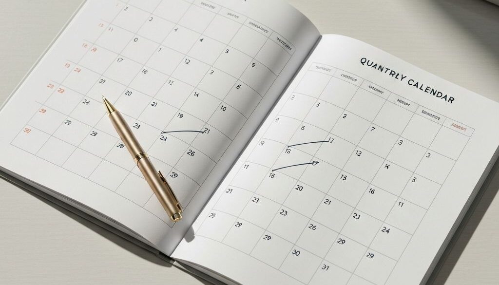 quarterly planning calendar