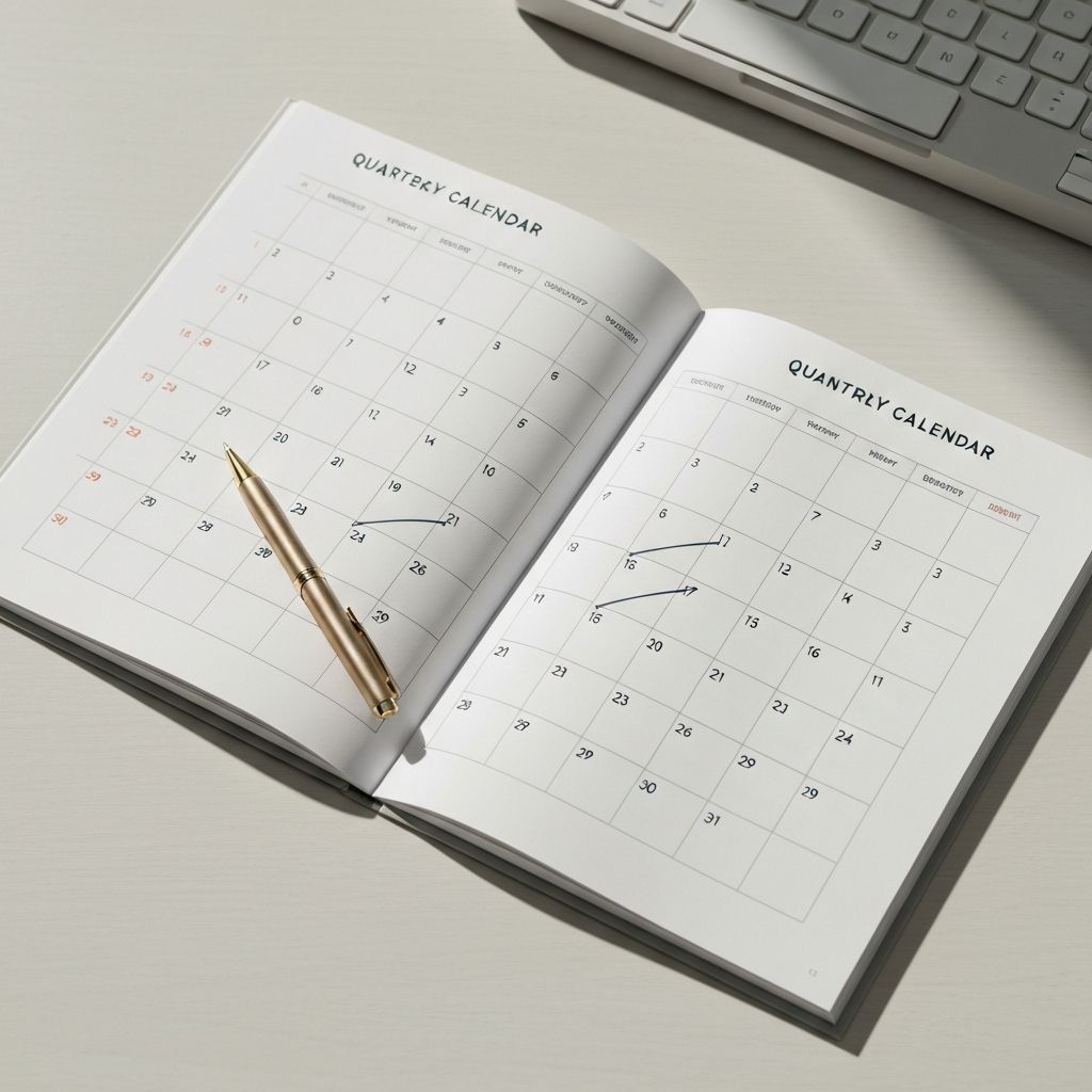 quarterly planning calendar